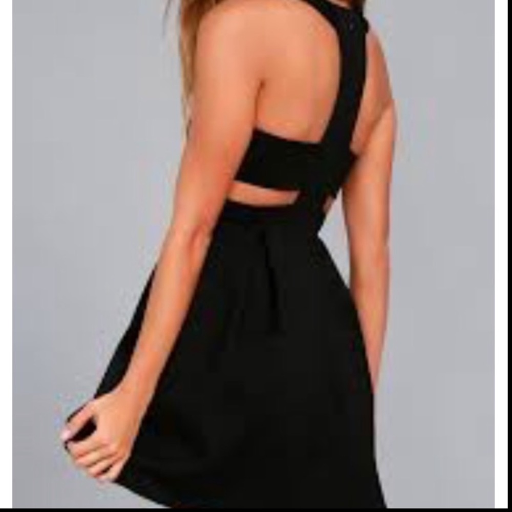 Strappy back black lulus dress